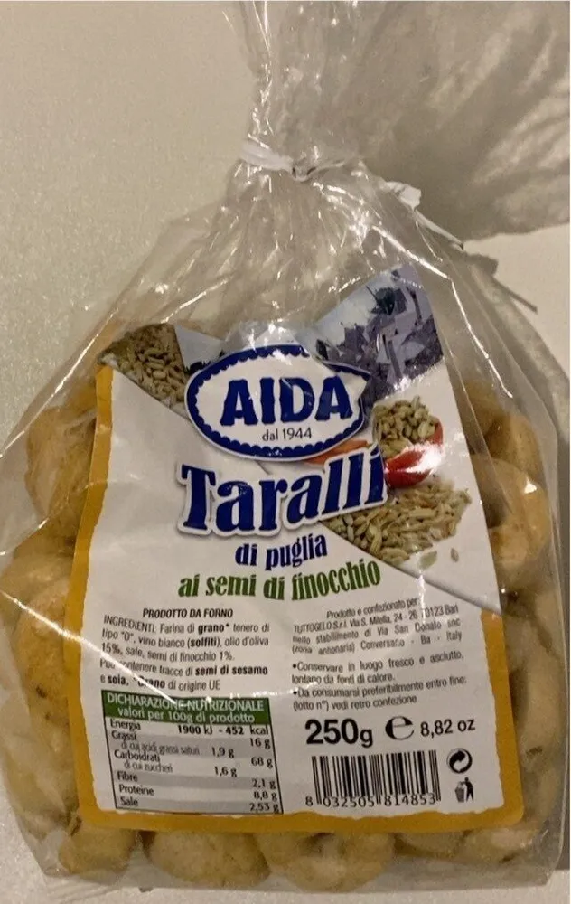 Taralli di puglia ai semi di finocchio