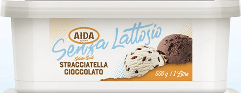 Gelato gusti Stracciatella cioccolato senza lattosio