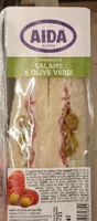 Tramezzini Salame e Olive Verdi