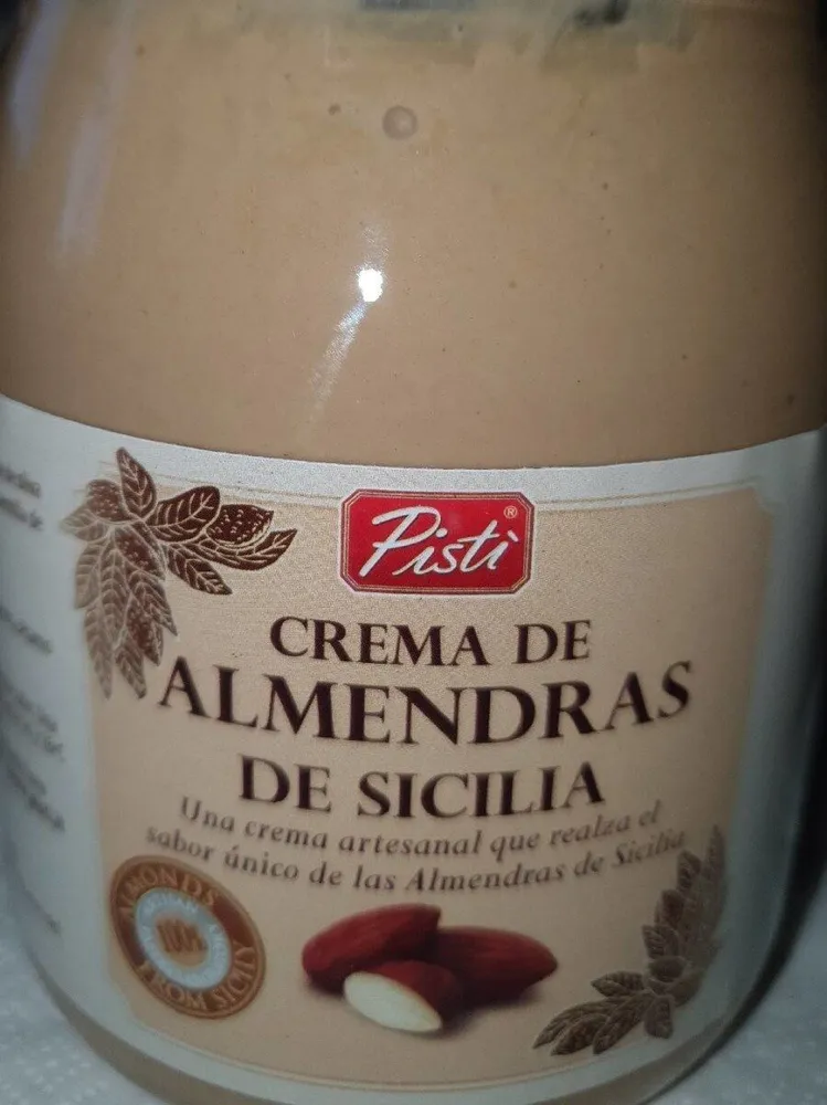 Crema de almendras  de sicilia
