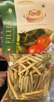 Pâtes fileja tricolores