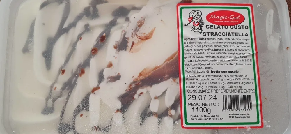 Gelato gusto stracciatella