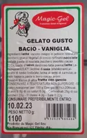 Gelato gusto bacio-vaniglia