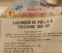 Lucania di pollo e tacchino