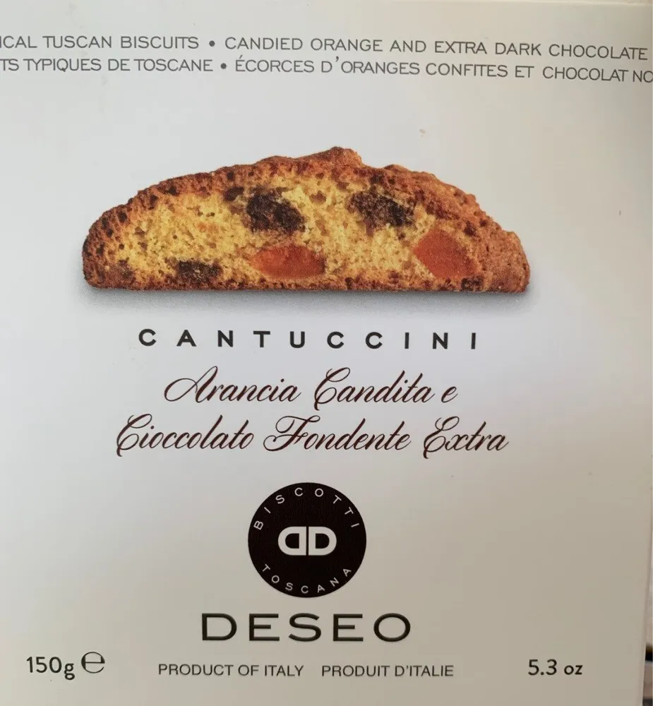 Cantuccini - Biscuits Aux écorces D'orange Confite