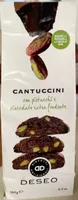 Cantuccini con pistacchi e cioccolato extra fondente