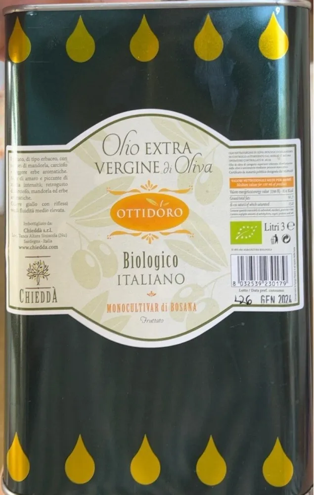 Olio ottidoro monocultivar di bosana