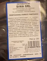 Mostaccioli farciti castagna