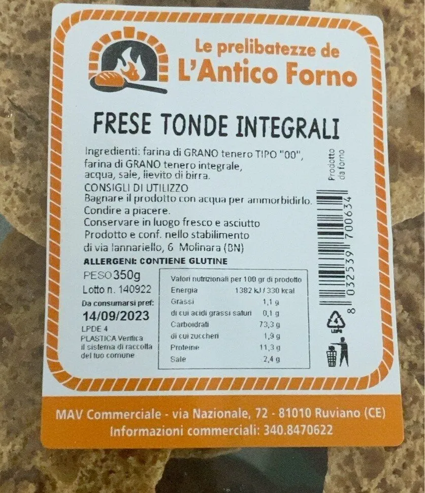 Frese tonde integrali