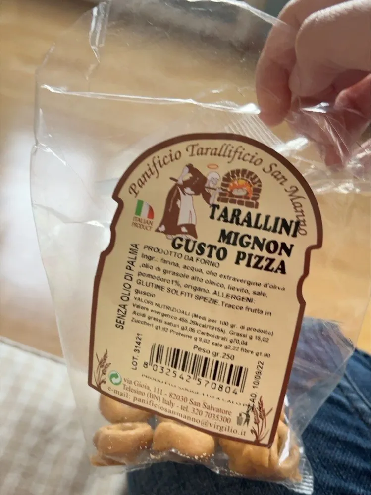 tarallini mignon gusto pizza