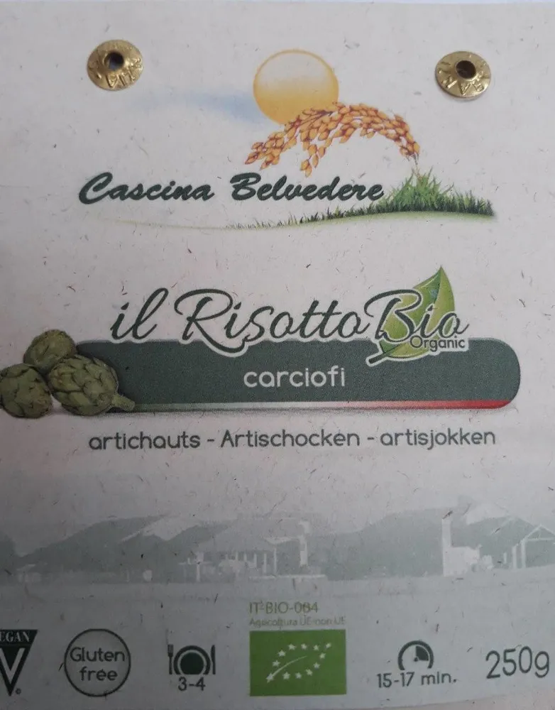 Il risotto bio carciofi