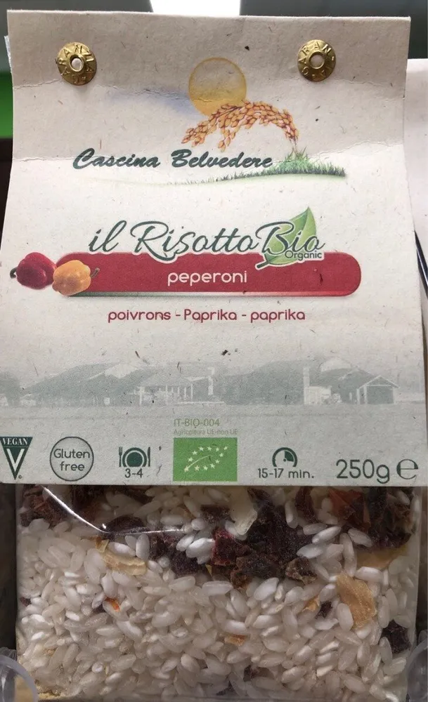 Il risotto bio peperoni