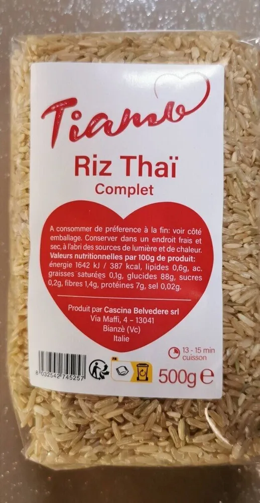 Riz thaï complet