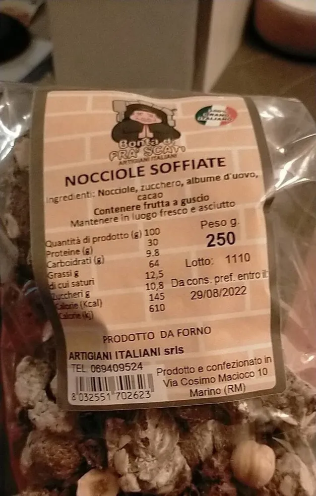 Nocciole soffiate