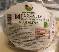 Farfalle cracker di pane alle olive