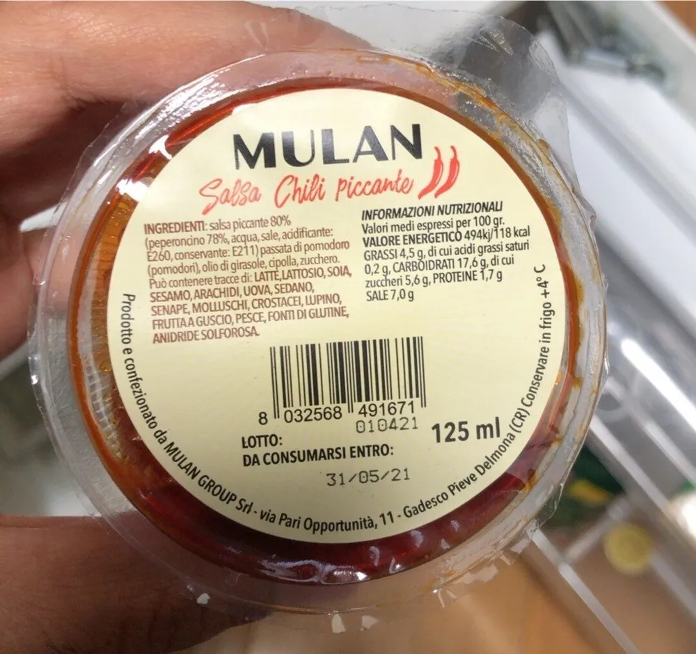 Salsa chili piccante