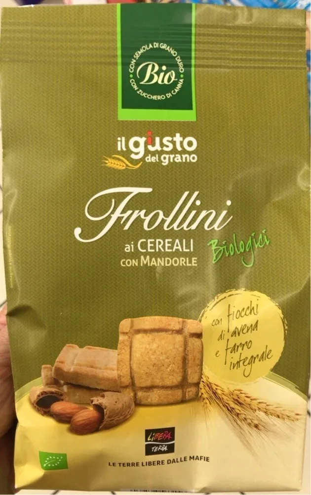 Frollini ai cereali con mandorle bio