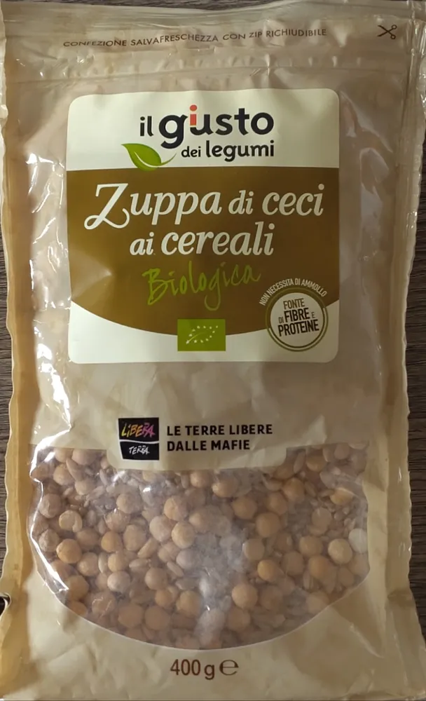 Zuppa di ceci ai cereali