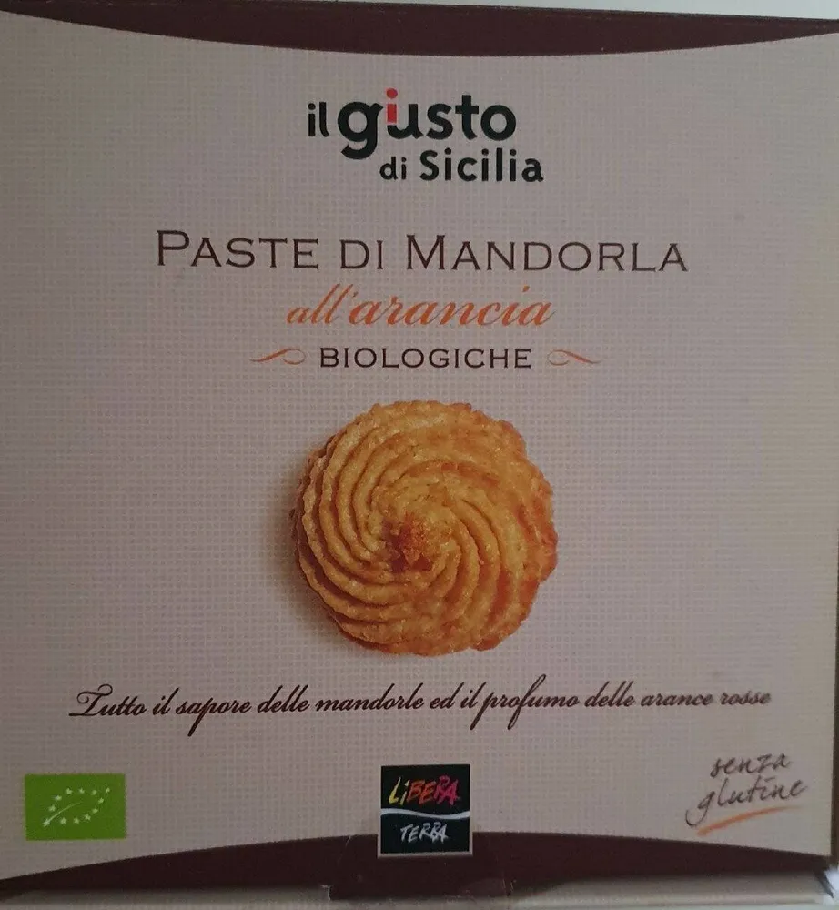 Paste di Mandorla all'arancia biologiche