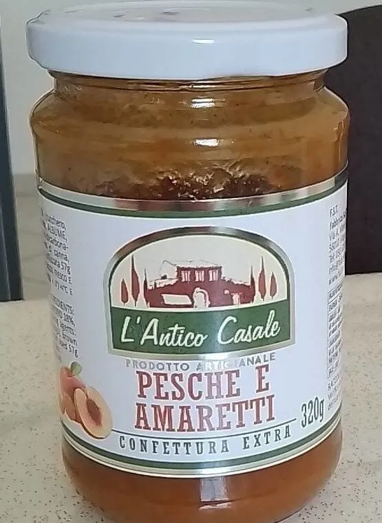 Confettura extra pesche e amaretti
