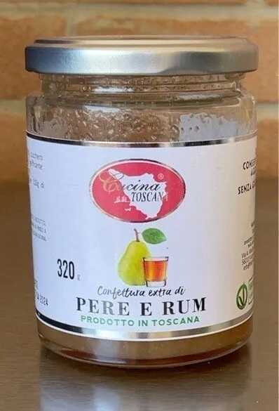 Confettura extra di pere e rum