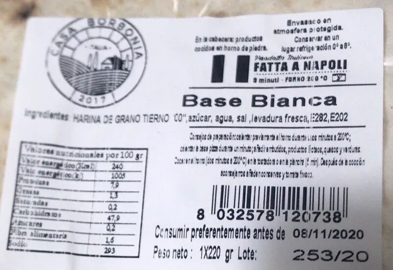 Base de pizza