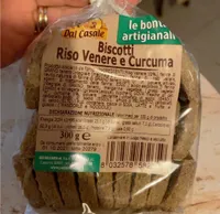Biscotti riso venere e curcuma