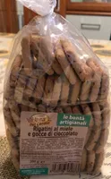 Rigatini al miele e gocce di cioccolato