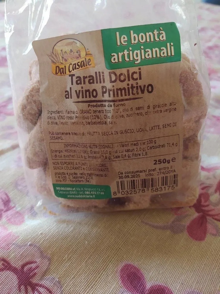 Taralli dolci al vino primitivo