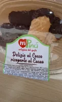 Delizie al cocco ricoperte al cacao