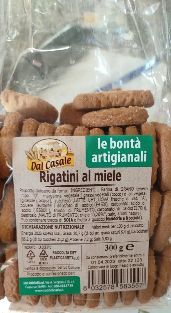 Rigatini al miele