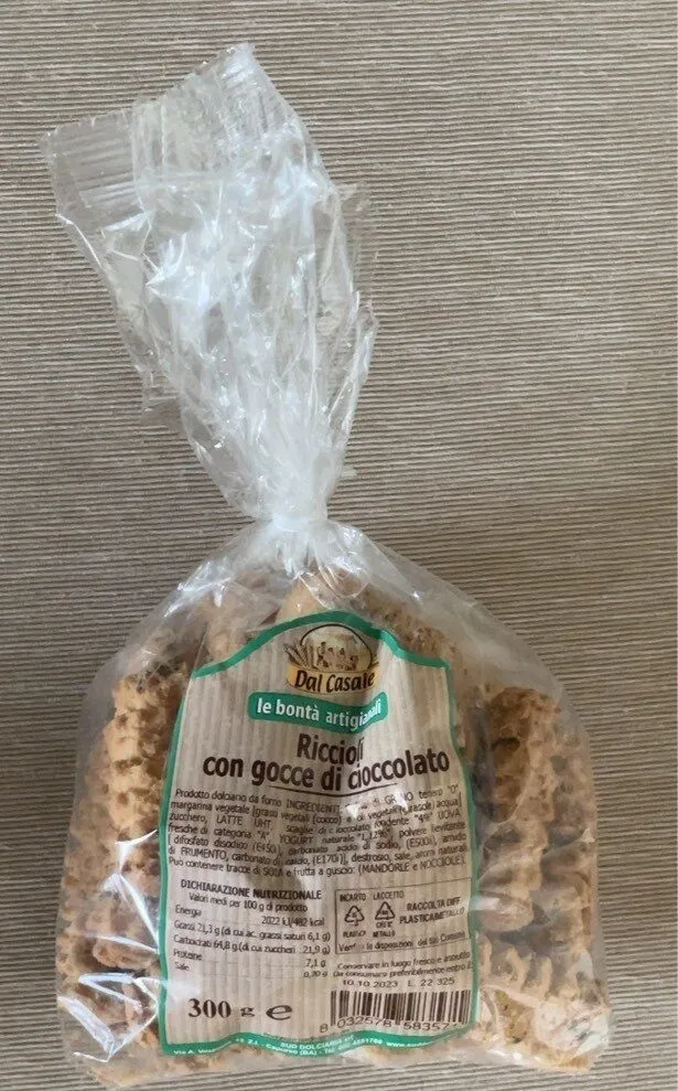 Riccioli con gocce di cioccolato