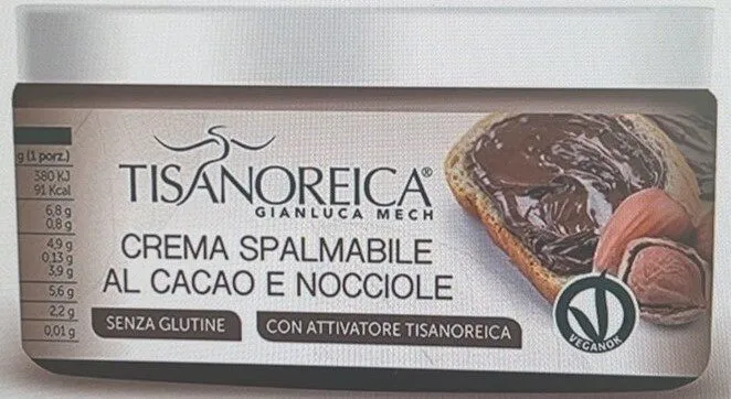 Crema spalmabile al cacao e nocciole