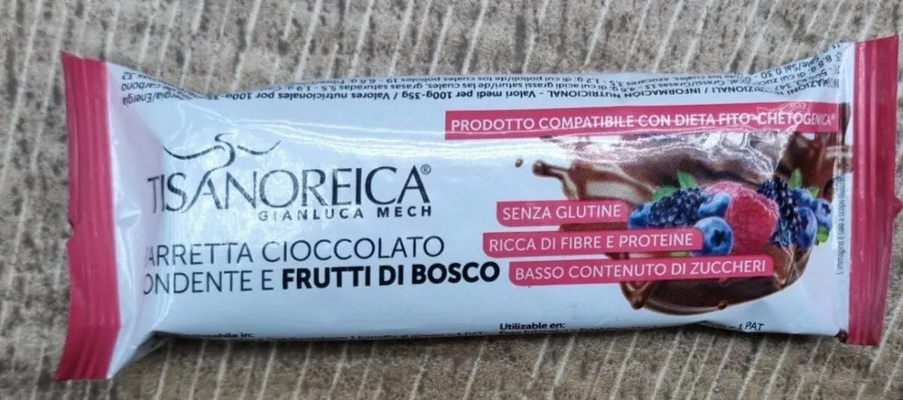 Barretta cioccolato fondente Frutti di Bosco