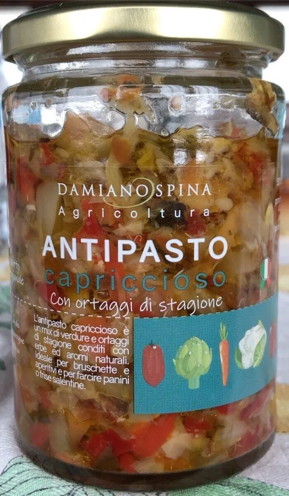 Antipasto capriccioso con ortaggi di stagione