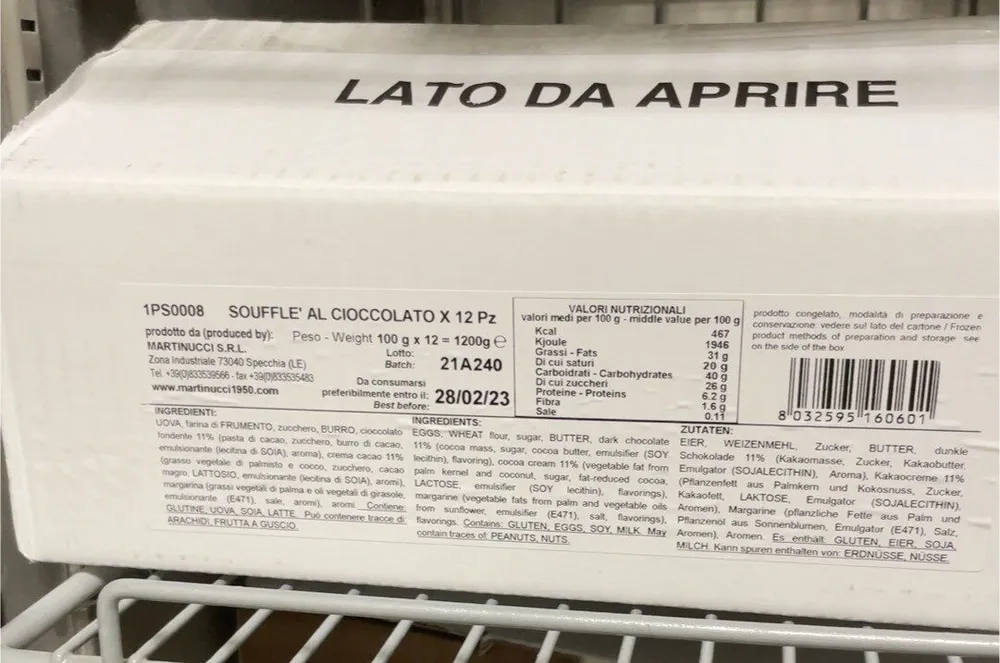 Souffle al cioccolato