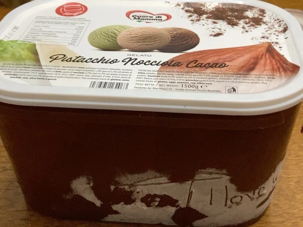 gelato pistacchio nocciola cacao
