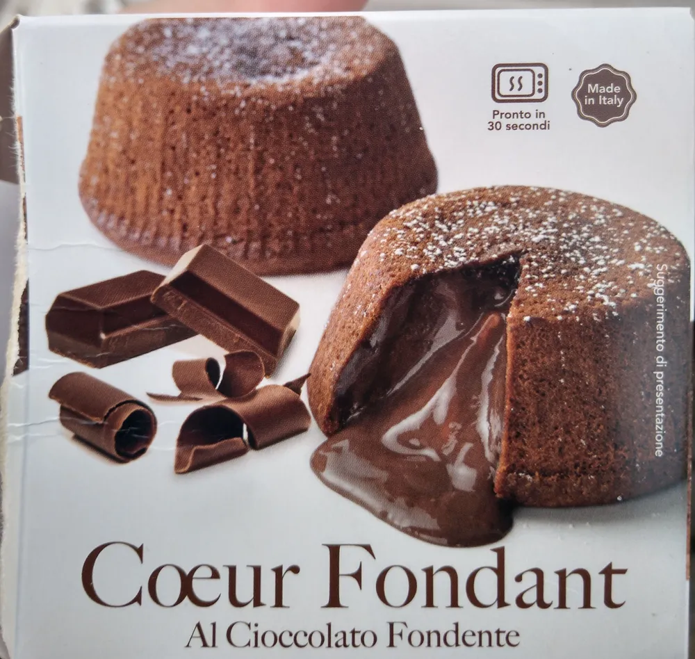 Coeur fondant al cioccolato fondente