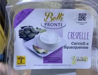 Crespelle con carciofi e squacquerone