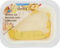 Crespelle con prosciutto cotto e stracchino