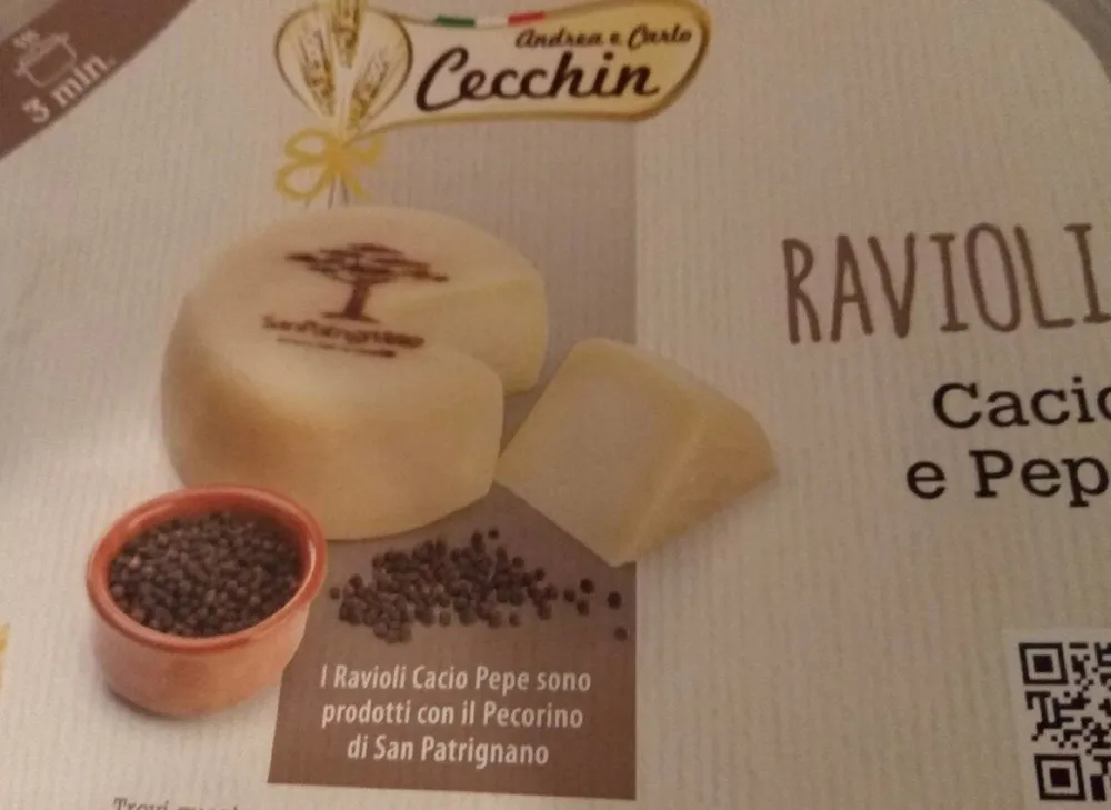 Ravioli cacio e pepe
