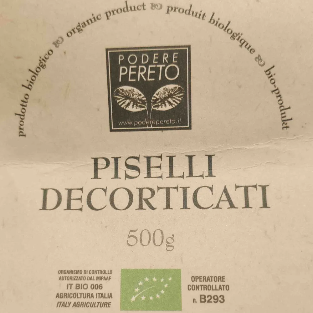Piselli decorticati