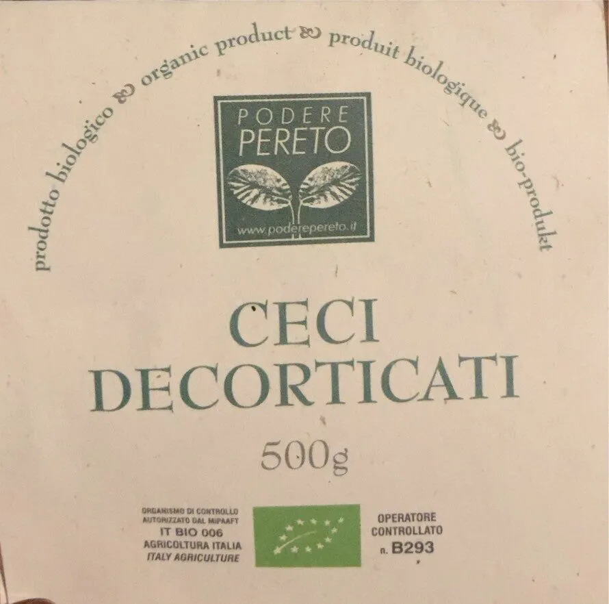 Ceci decorticati