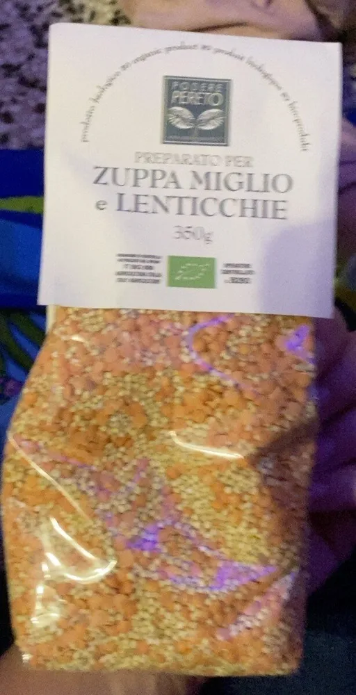Zuppa miglio e lenticchie