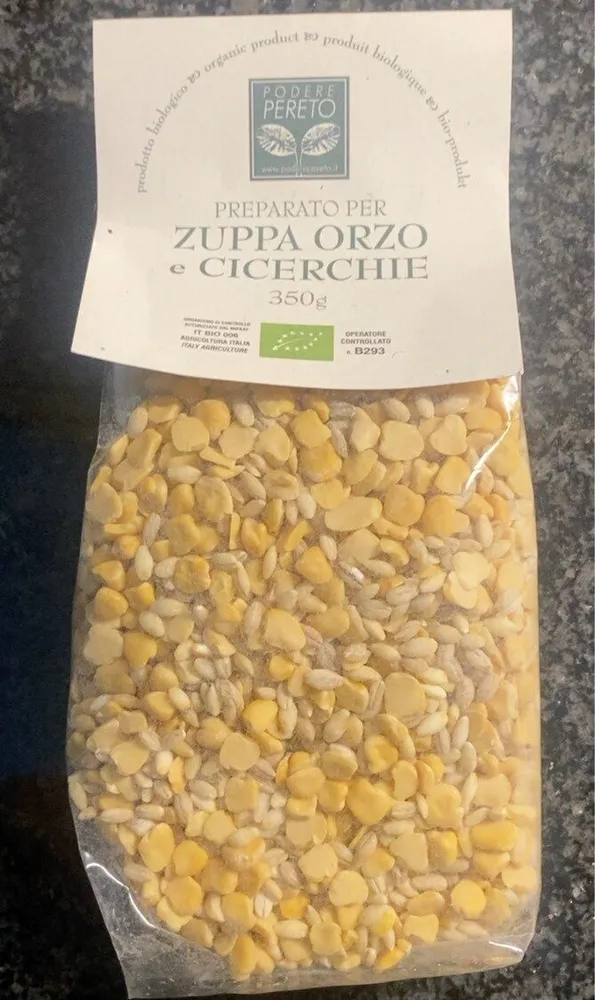 Preparato per zuppa orzo e cicerchie