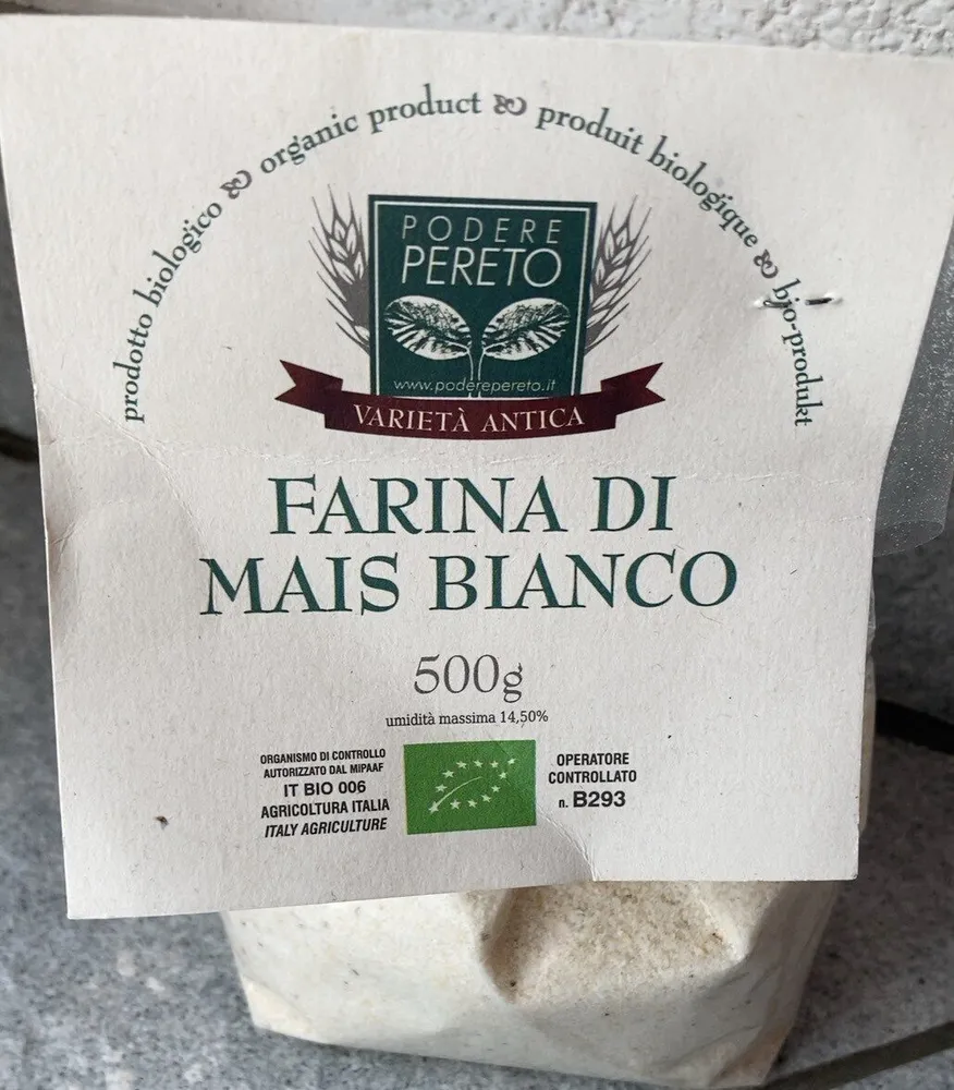 Farina di mais bianco