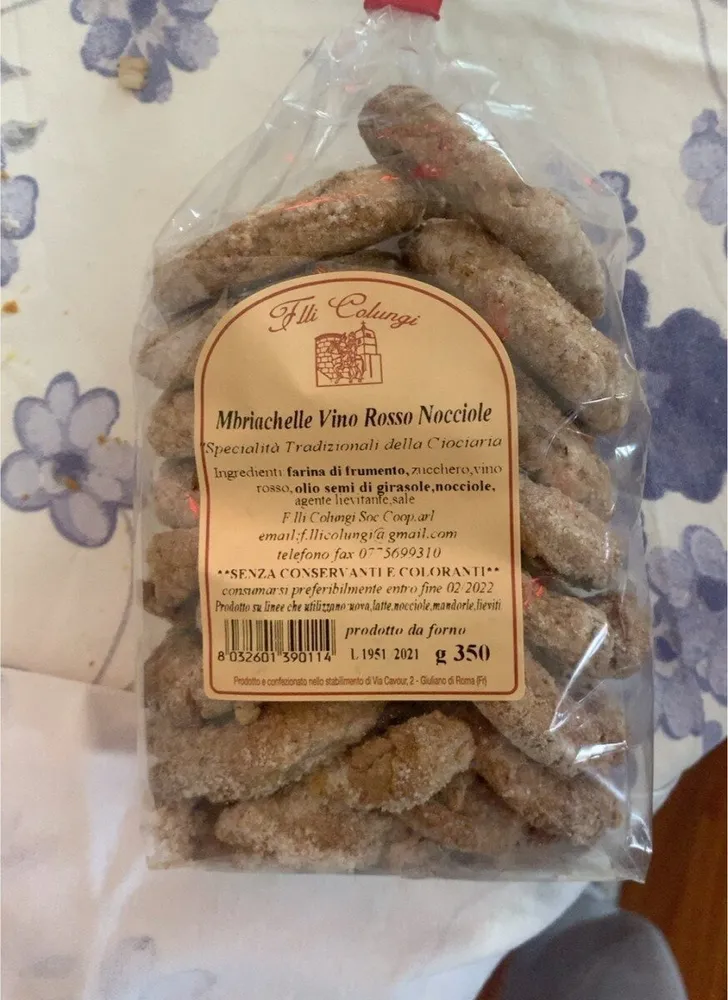 Mbriachelle vino rosso nocciole
