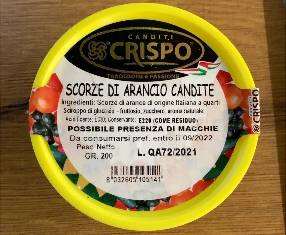 Scorze d’arancio candite