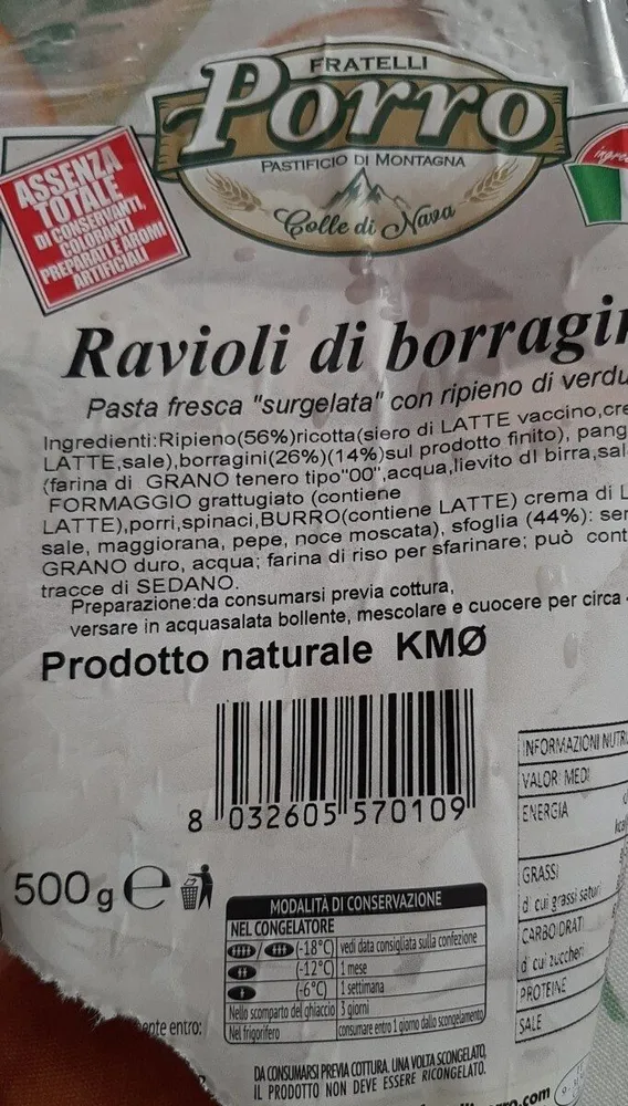 Ravioli di borragine