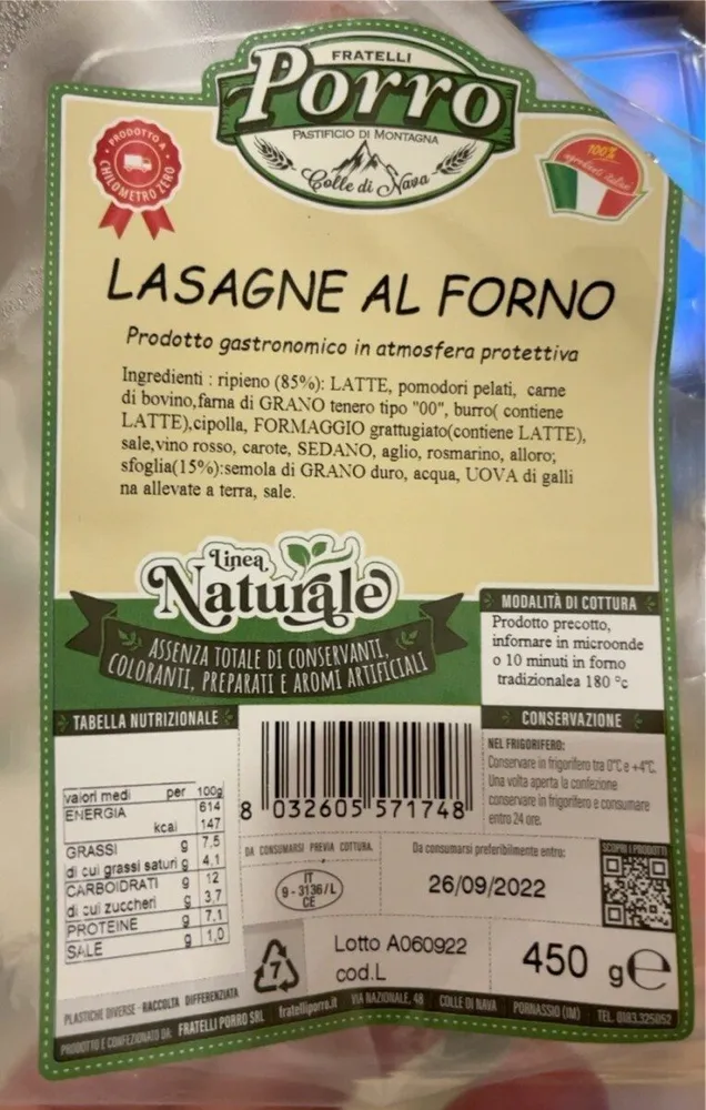 Lasagne al forno